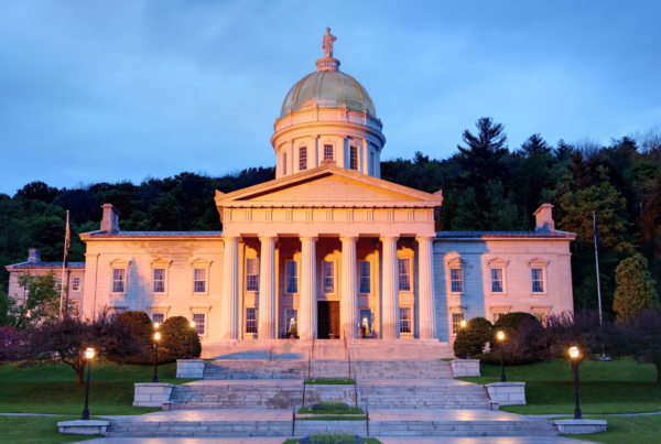 vermont state house in an article about vermont unemployment updates for 2024