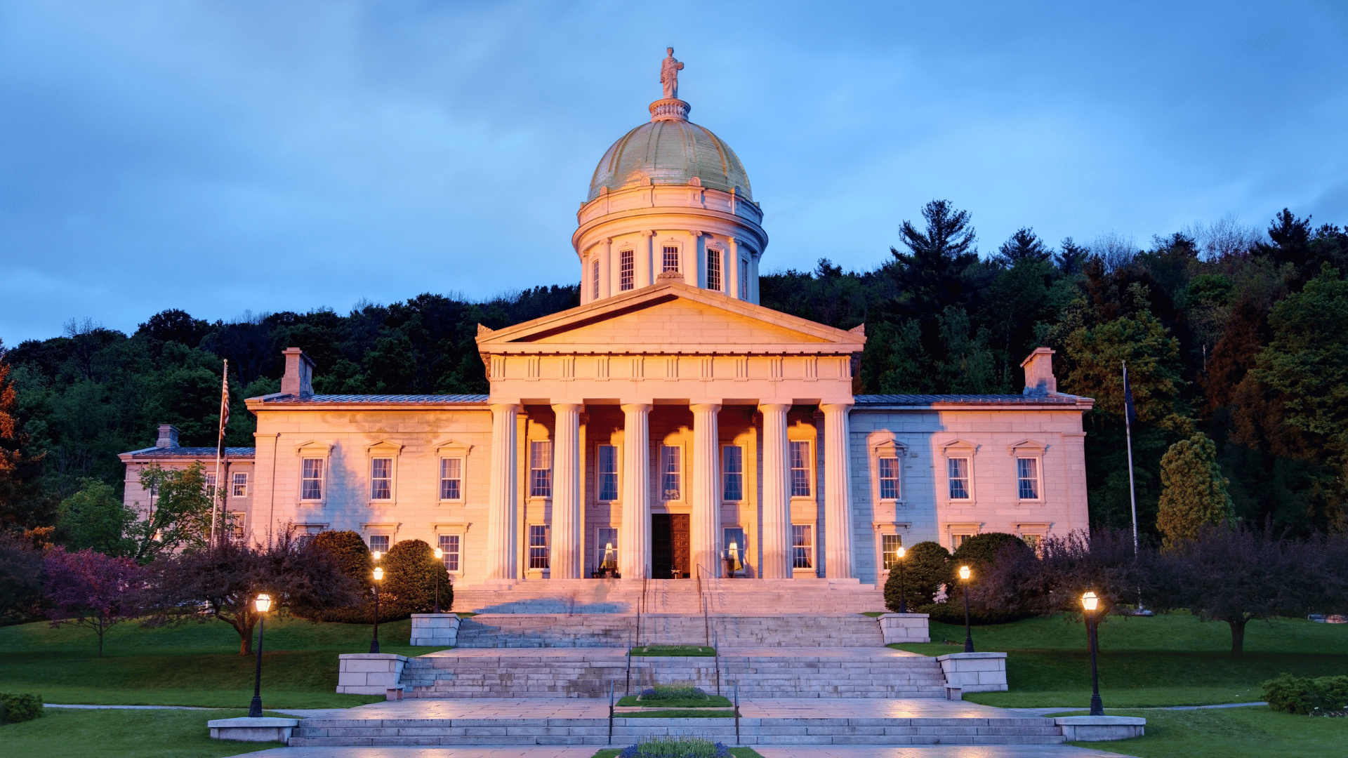 vermont state house in an article about vermont unemployment updates for 2024