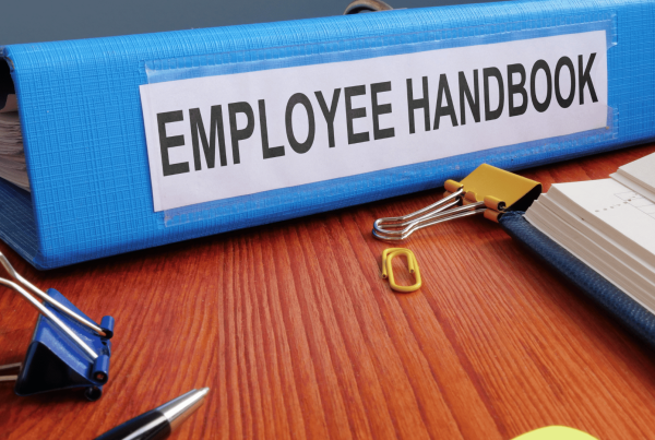 employee handbook being updated in an article about employee handbooks in 2025