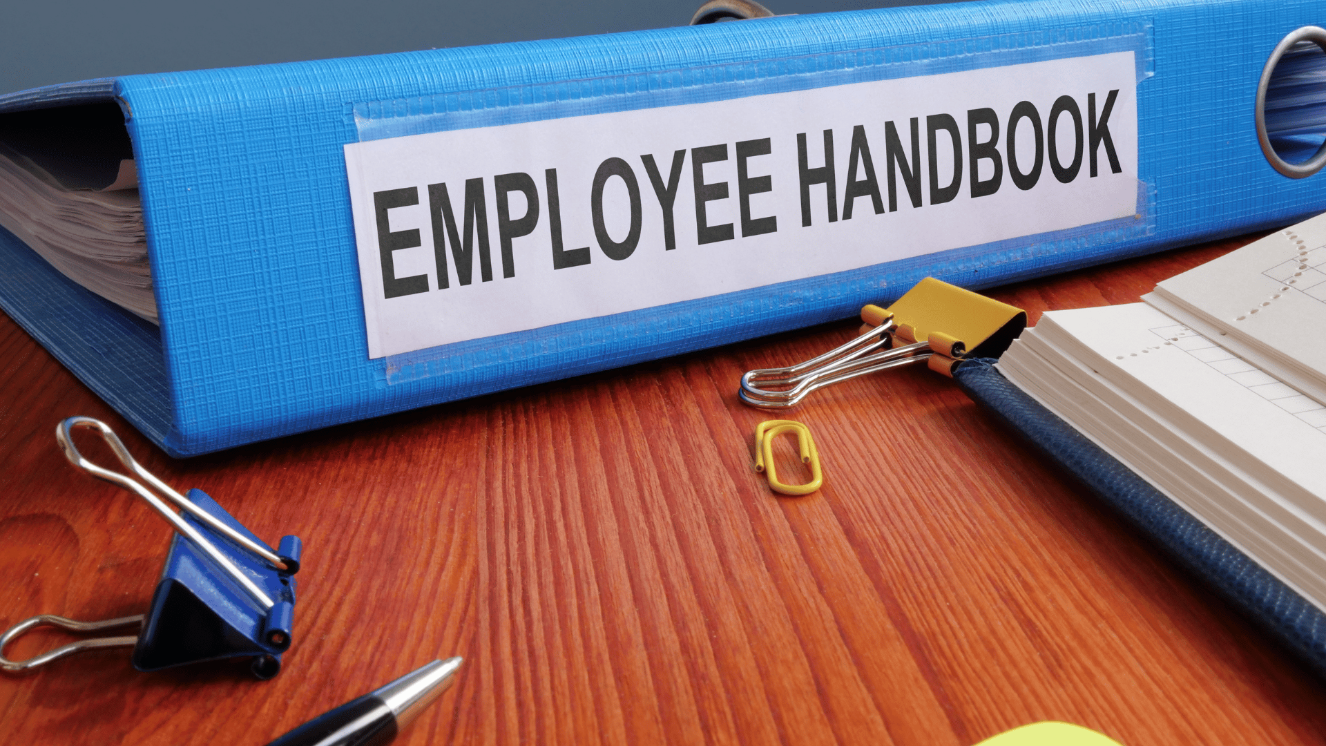 employee handbook being updated in an article about employee handbooks in 2025