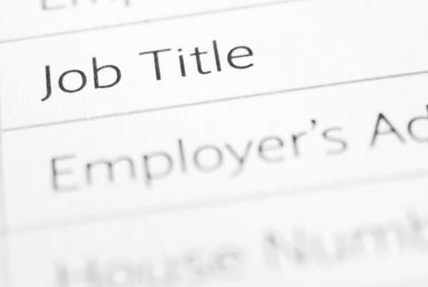 Job title in an article about nonprofit job title updates and their benefits