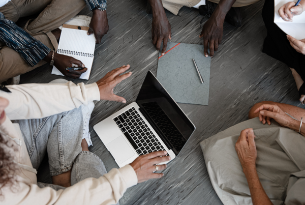 Nonprofit employees in an article about remote employees in different states for nonprofit employers