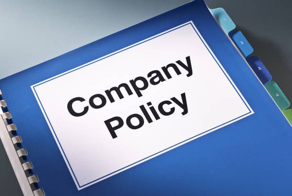 Company policy in an article about nonprofit employer volunteer handbooks